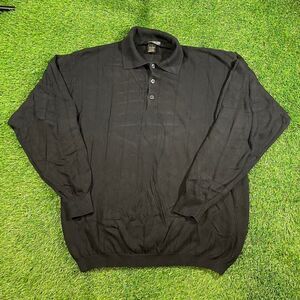 Urban Works vintage 90s Italian polo knit sweater men's size L
